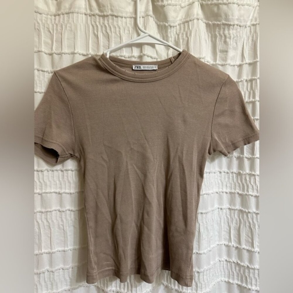 Zara rib tee